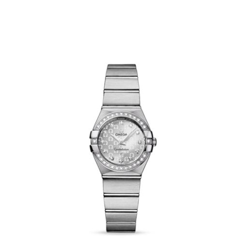 Omega Constellation Quartz 24 Brushed Stainless Steel / Diamond / Silver Omega